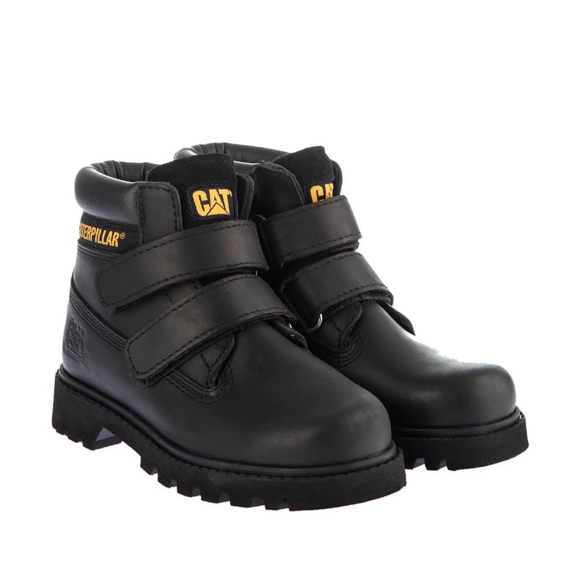 Caterpillar Bot 015F101063 Black // Deri