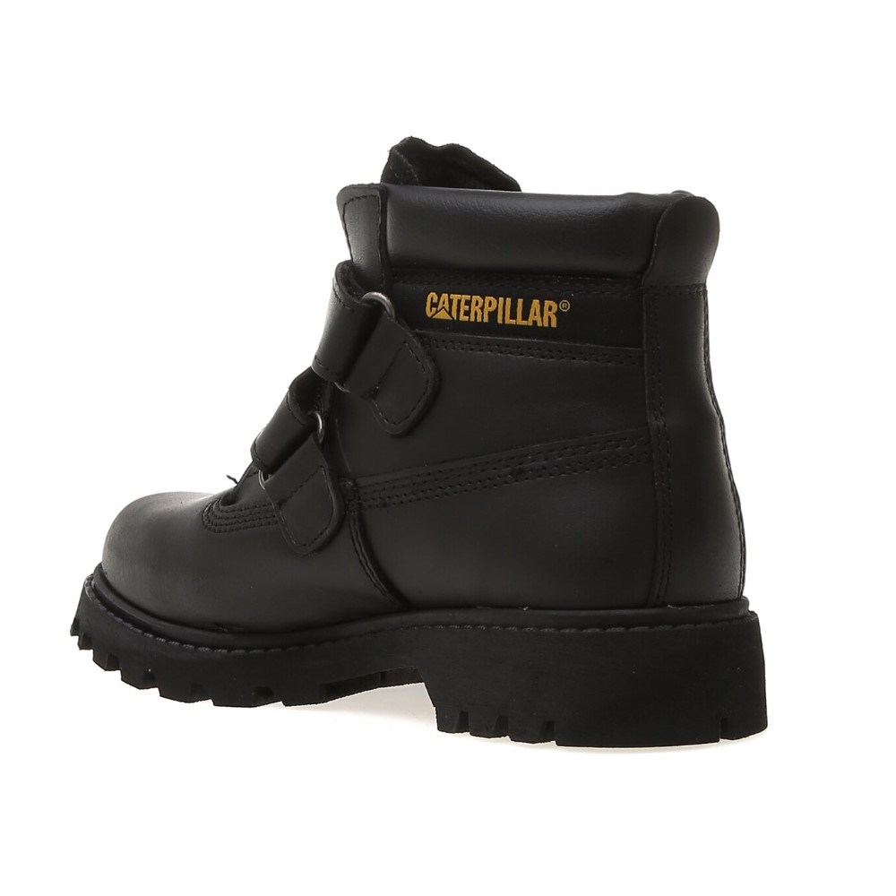 Caterpillar Bot 015F101072 Black // Deri