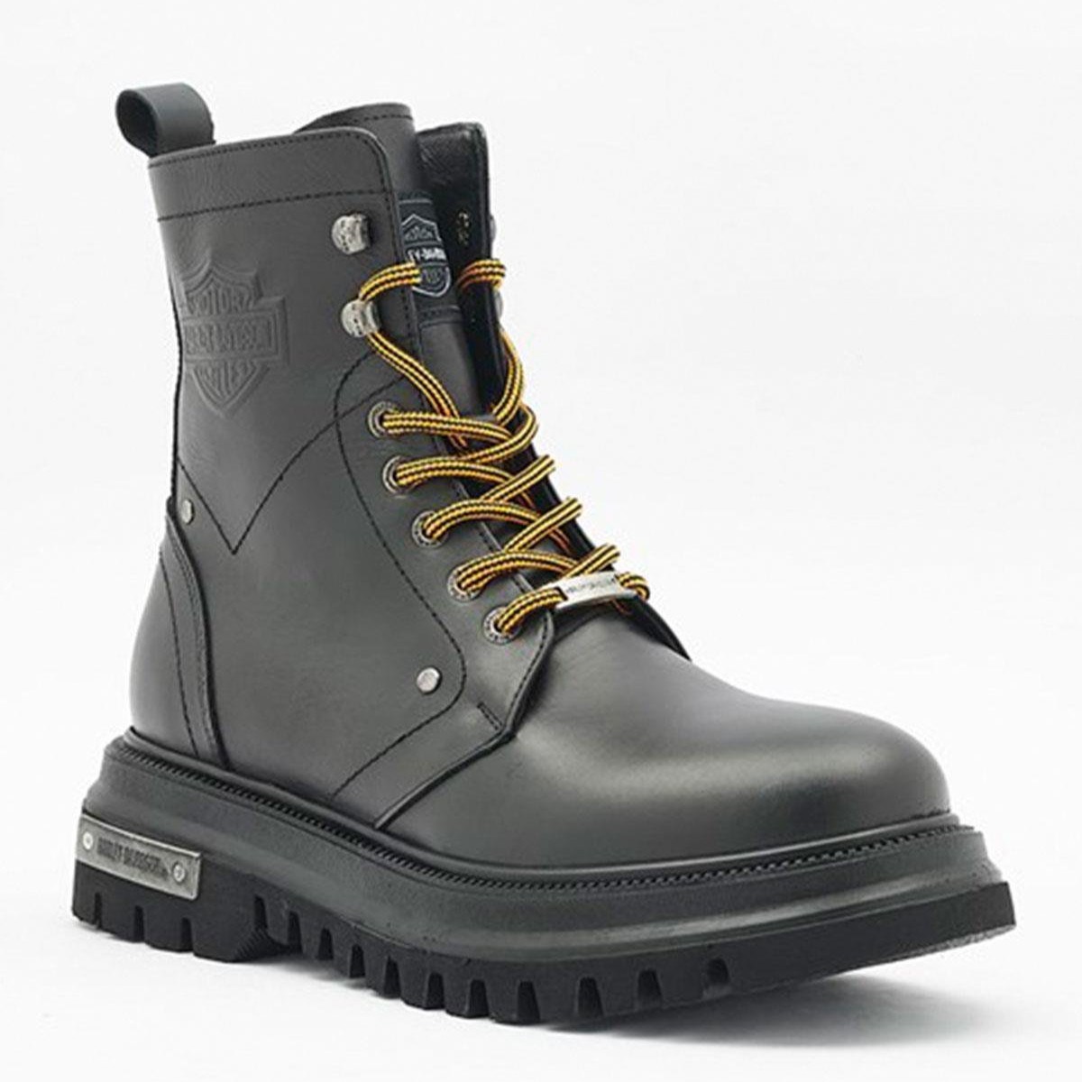 Harley Davidson Erkek Bot 021M100570 Black // Deri