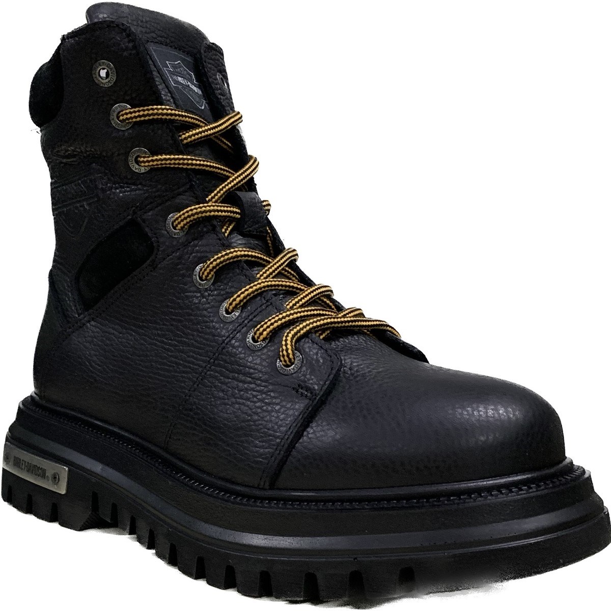 Harley Davidson Erkek Bot 021M100618 Black // Baskılı Deri
