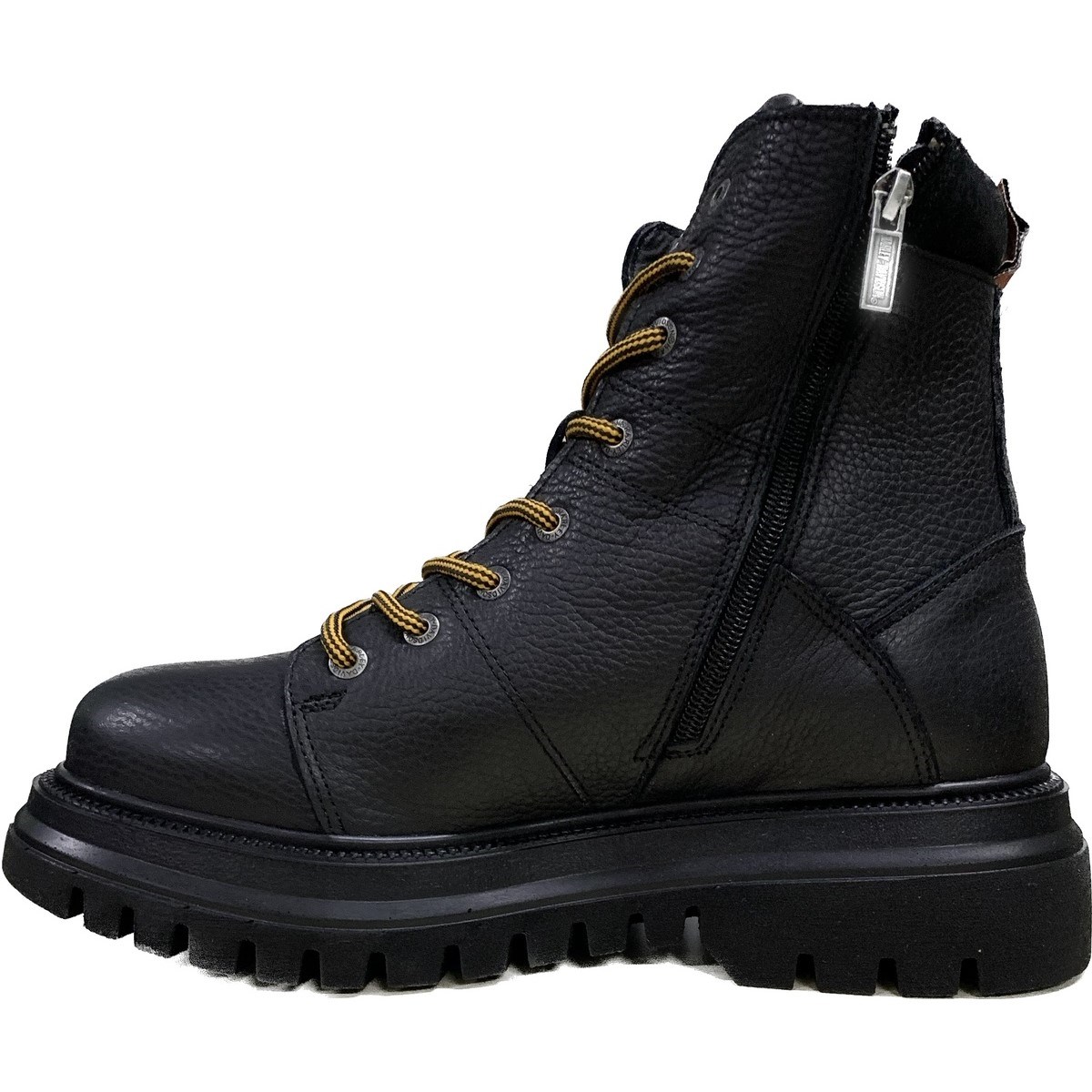 Harley Davidson Erkek Bot 021M100618 Black // Baskılı Deri