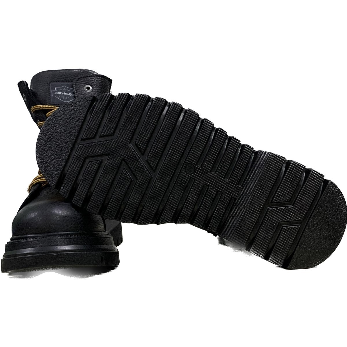 Harley Davidson Erkek Bot 021M100618 Black // Baskılı Deri