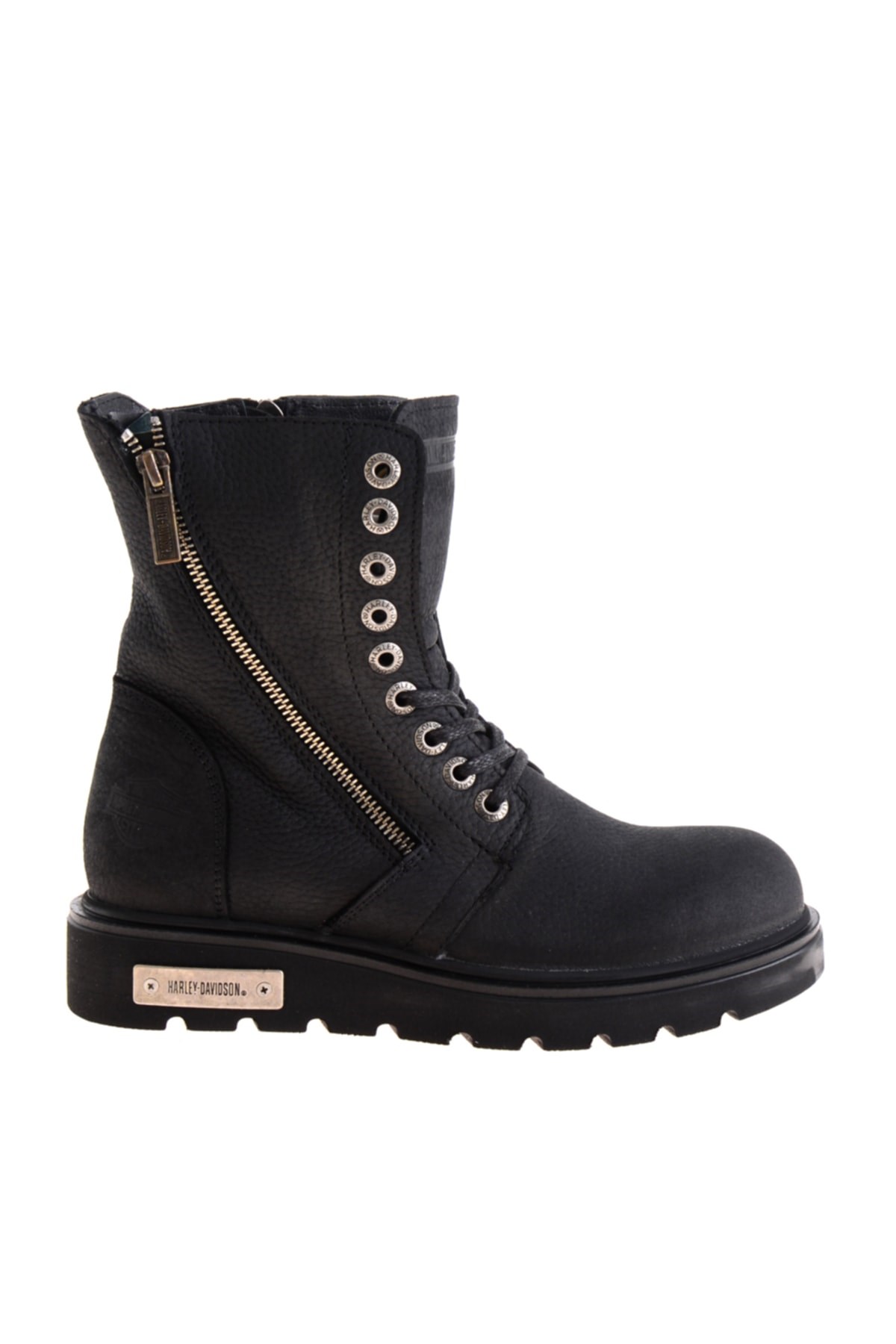 Harley Davidson Kadın Bot 021Z100539 Black // Baskılı Deri