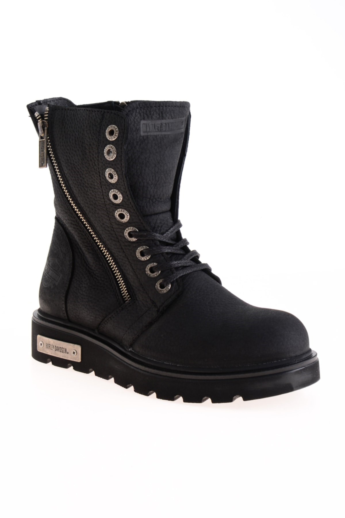 Harley Davidson Kadın Bot 021Z100539 Black // Baskılı Deri