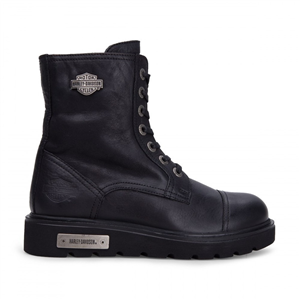 Harley Davidson Kadın Bot 021Z100540 Black // Baskılı Deri