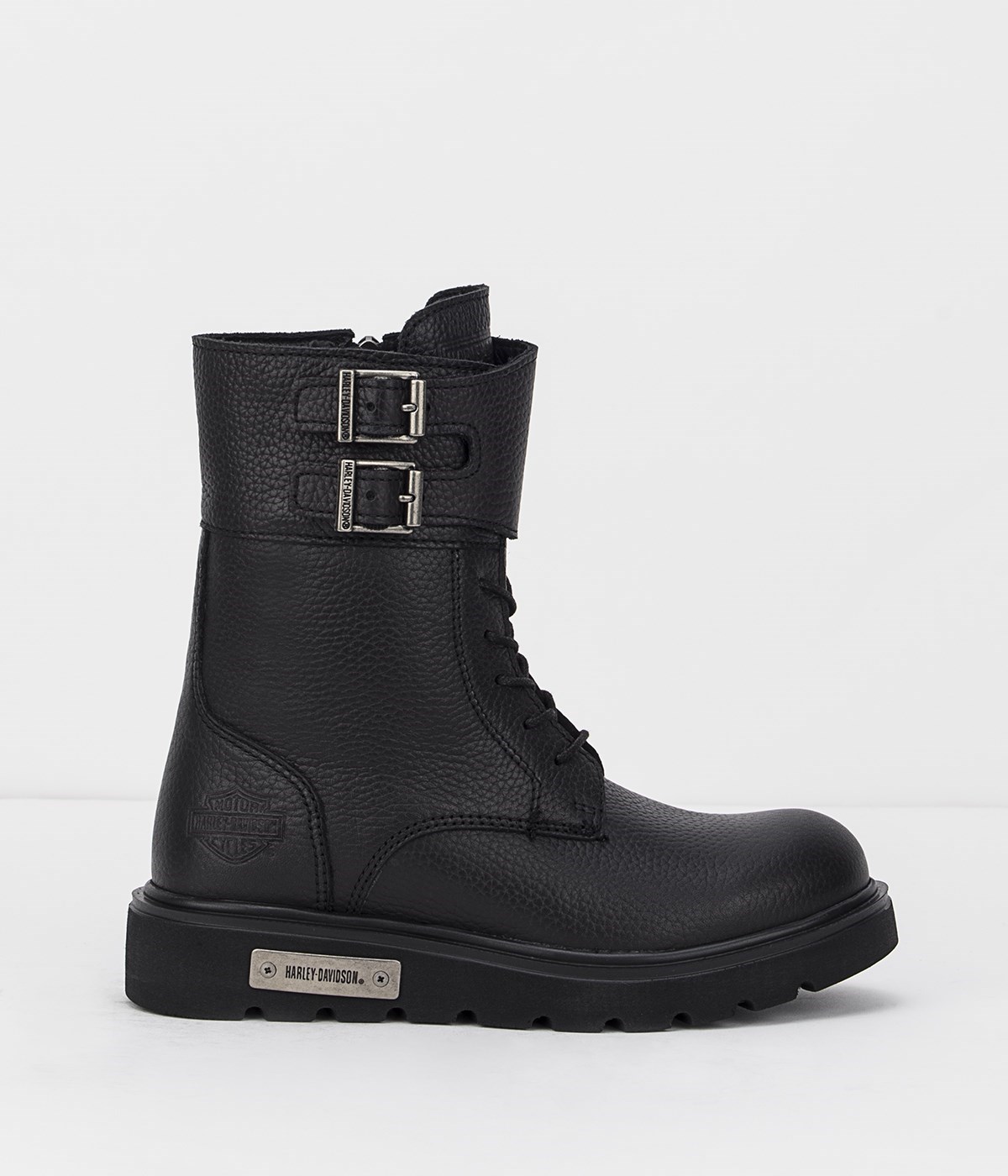 Harley Davidson Kadın Bot 021Z100558 Black // Baskılı Deri