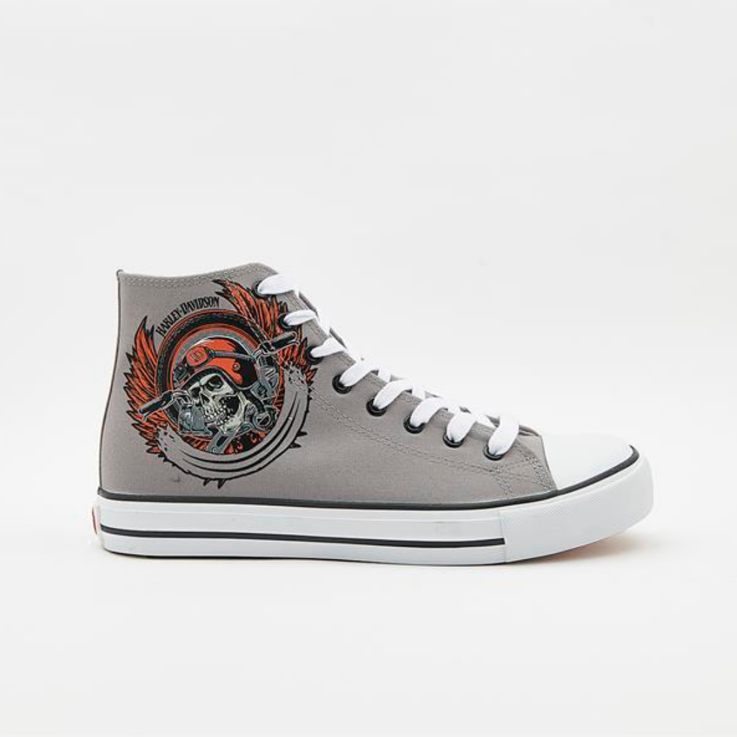 Harley Davidson Erkek Ayakkabı 023M100358 Grey // Tekstil