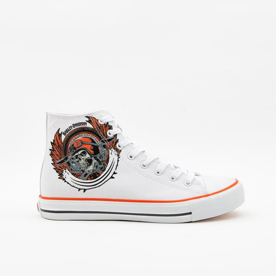Harley Davidson Erkek Ayakkabı 023M100358 Whıte // Tekstil