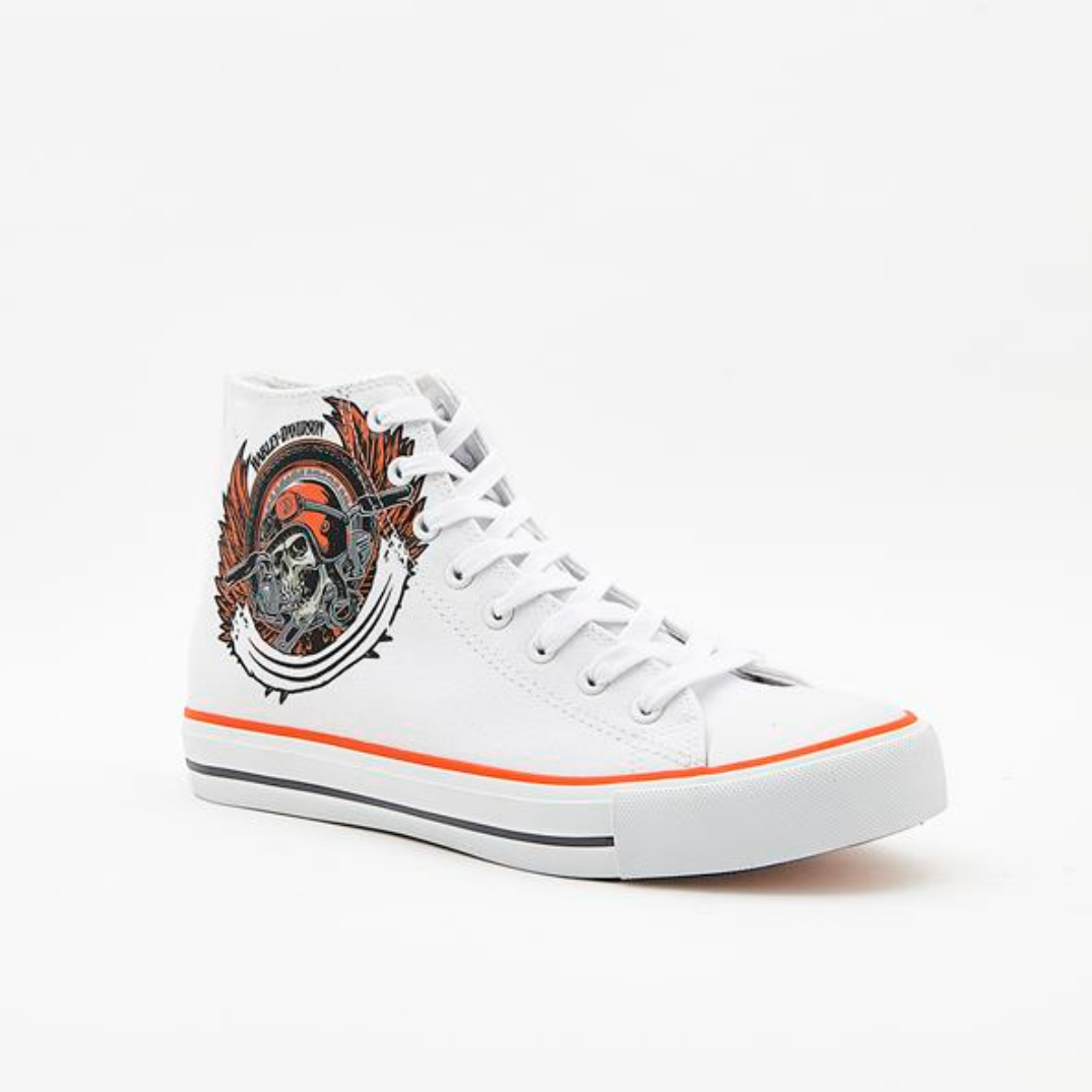 Harley Davidson Erkek Ayakkabı 023M100358 Whıte // Tekstil