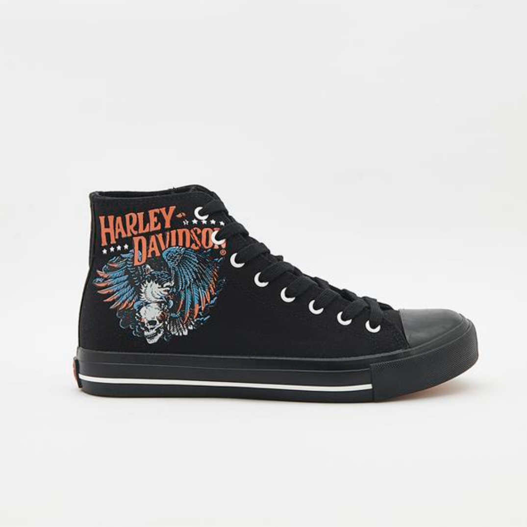 Harley Davidson Erkek Ayakkabı 023M100359 Black // Tekstil