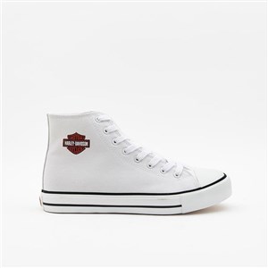Harley Davidson Erkek Ayakkabı 023M100382 Whıte // Tekstil