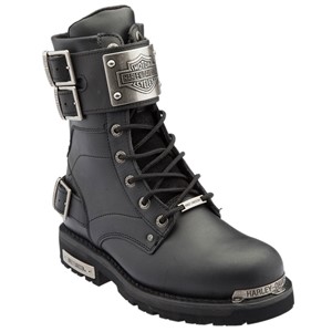 Harley Davidson Kadın Bot 025G100375 Black // Deri