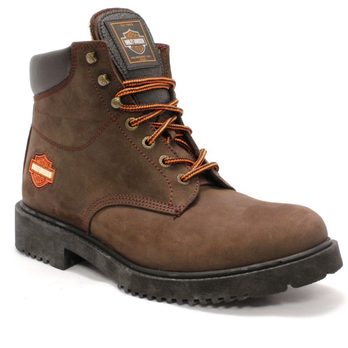 Harley Davidson Erkek Bot 025M100225 Dark Brown // Nubuk