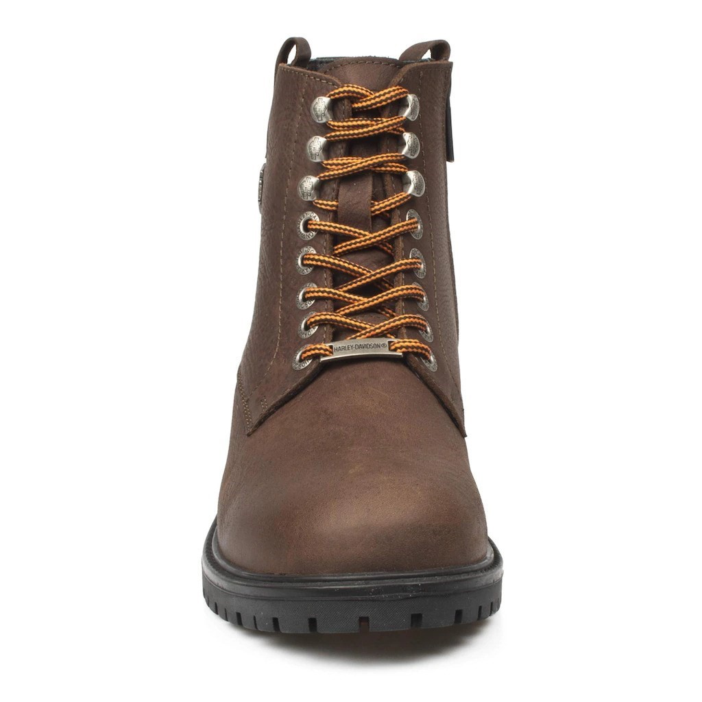 Harley Davidson Erkek Bot 025M100536 Brown // Baskılı Nubuk