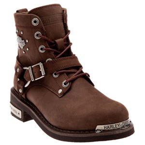 Harley Davidson Kadın Bot 025Z100423 Dark Brown // Nubuk