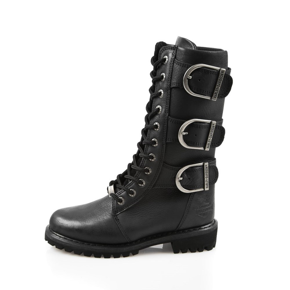 Harley Davidson Kadın Çizme 025Z100430 Black // Baskılı Deri