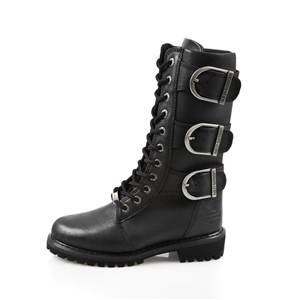 Harley Davidson Kadın Çizme 025Z100430 Black // Baskılı Deri