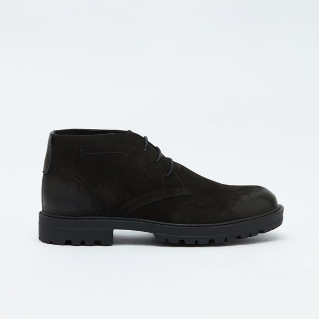 Hush Puppies Erkek Bot 031M101769 Black // Nubuk