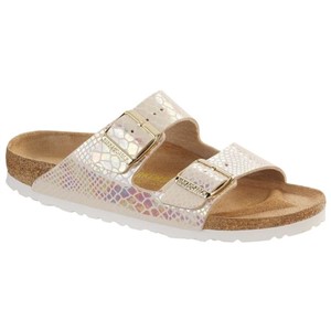 Birkenstock Kadın Sandalet 057623 Shıny Snake Cream