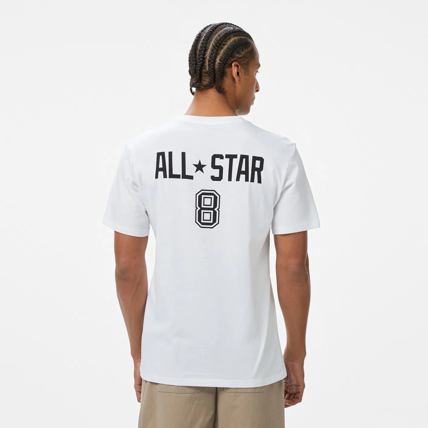 Converse Erkek T-Shirt 10027363 Whıte/Unıversıty Red/Black