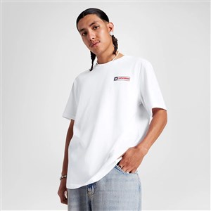 Converse Erkek T-Shirt 10027993 Whıte/Unıversıty Red/Black
