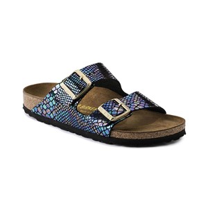 Birkenstock Kadın Sandalet 1003463 Shıny Snake Black Multı
