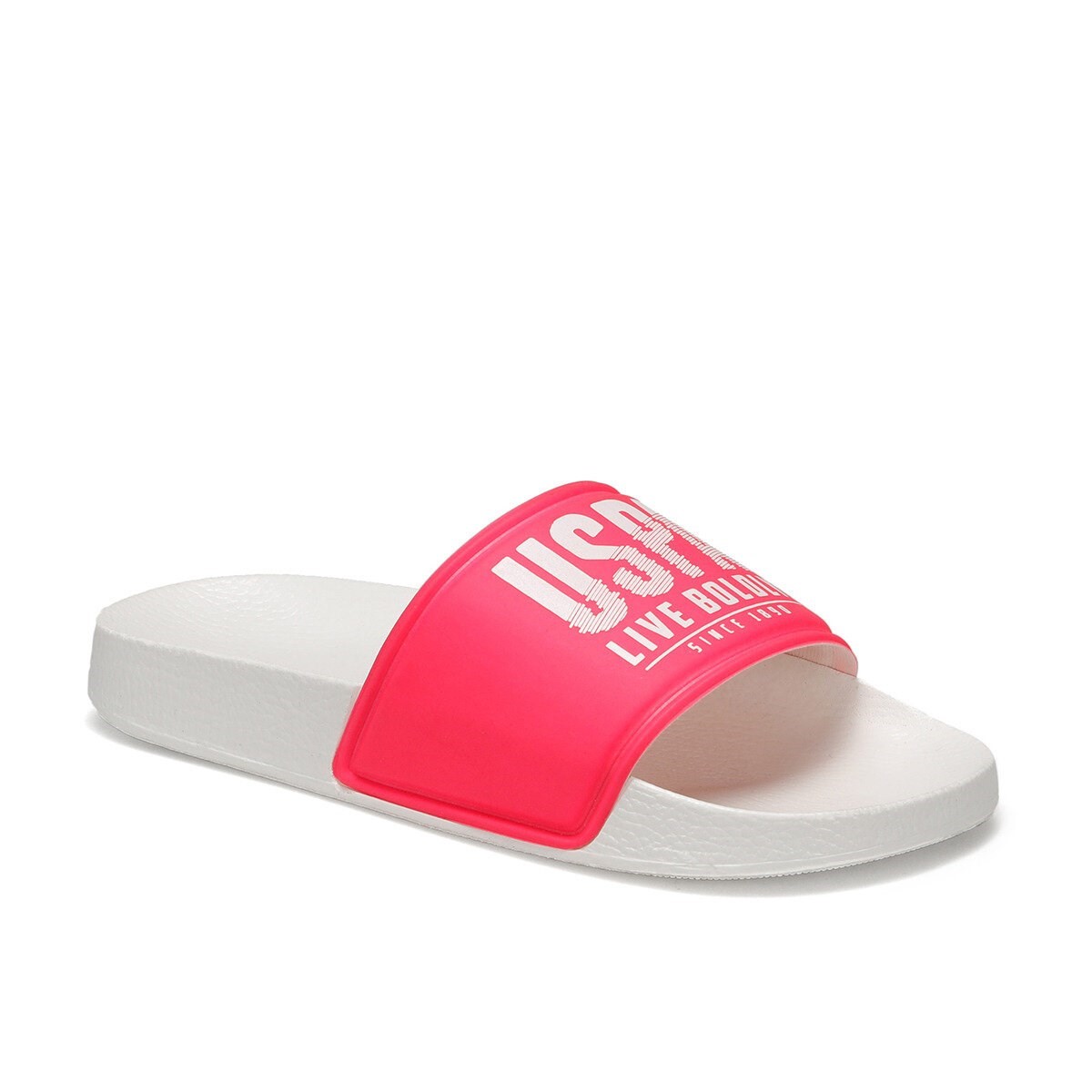 U.S Polo Kadın Terlik 100510006 Neon Fusya - Whıte