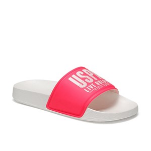 U.S Polo Kadın Terlik 100510006 Neon Fusya - Whıte