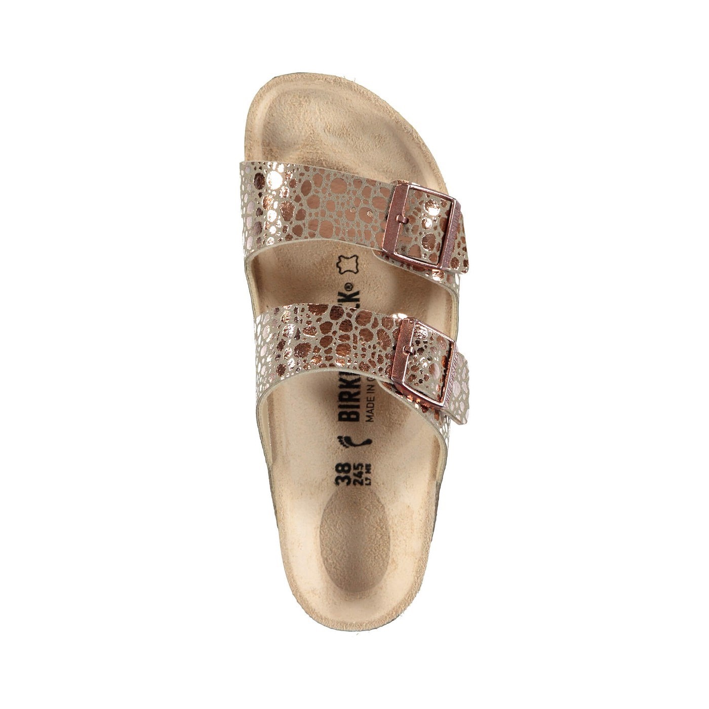 Birkenstock Kadın Terlik 1006685 Metallıc Stones Copper