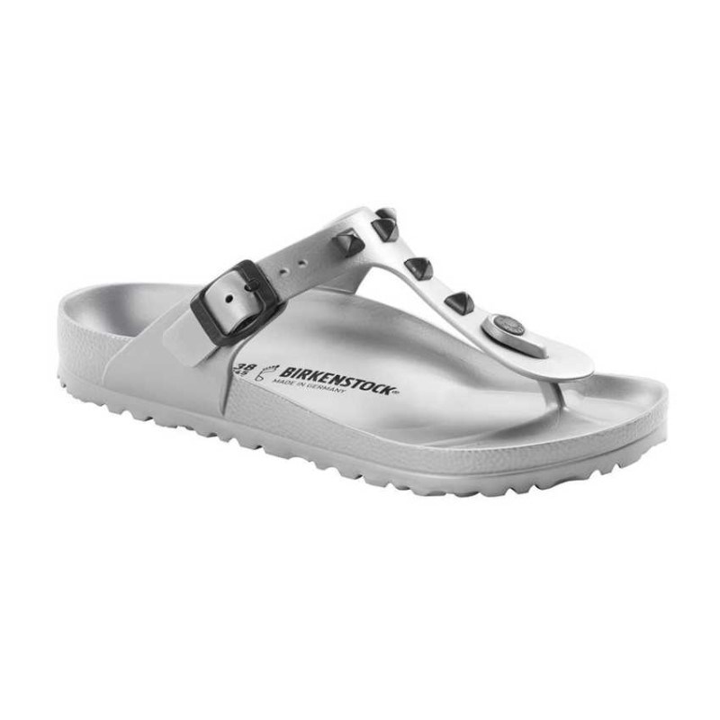 Birkenstock Kadın Sandalet 1007069 Studded Sılver