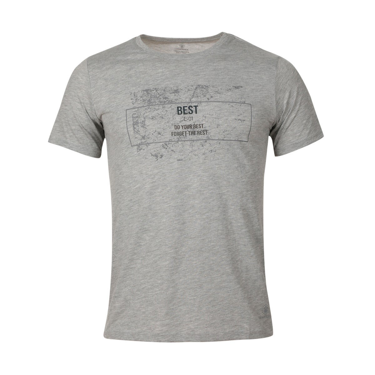 Lumberjack Erkek T-Shirt 101015397 Gri Melanj