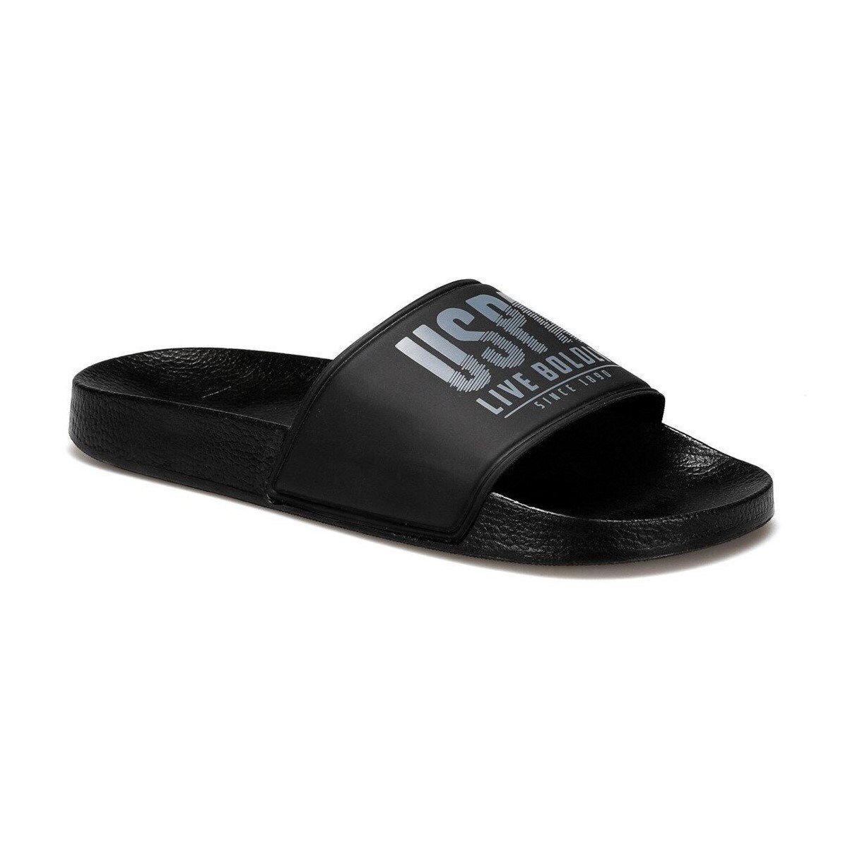U.S Polo Erkek Terlik 101018674 Sıyah/Grı
