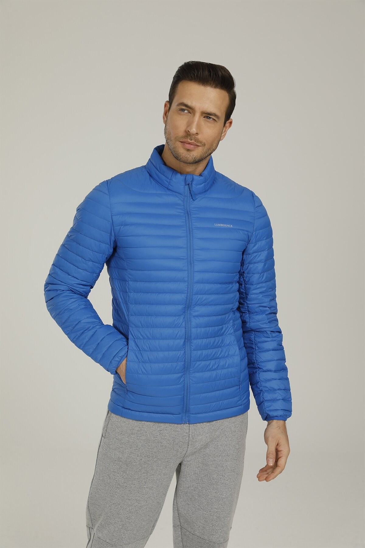 Lumberjack Erkek Mont 101044993 Lacivert/Beyaz