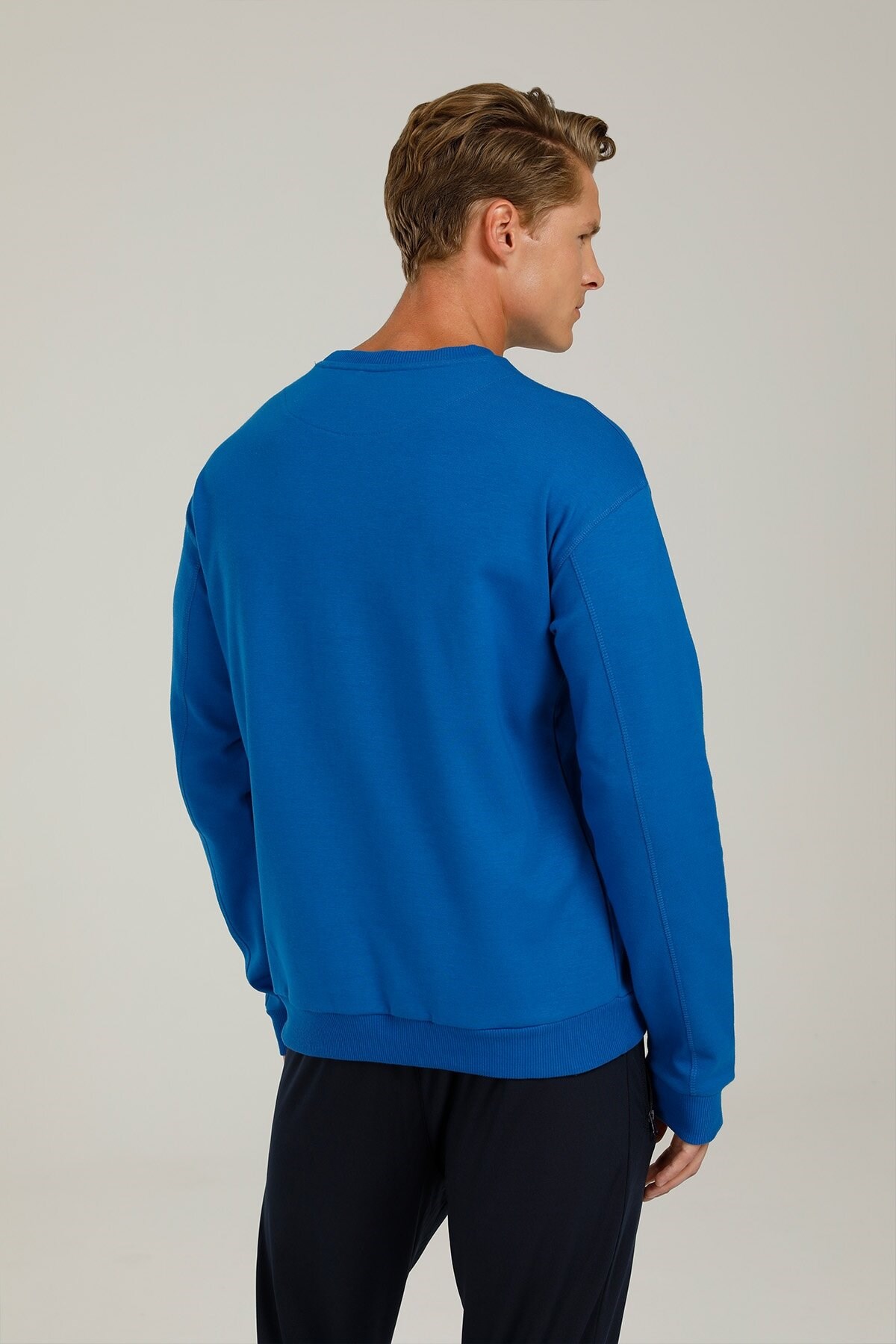 Lumberjack Erkek S-Shirt 101060263 Lacivert/Beyaz