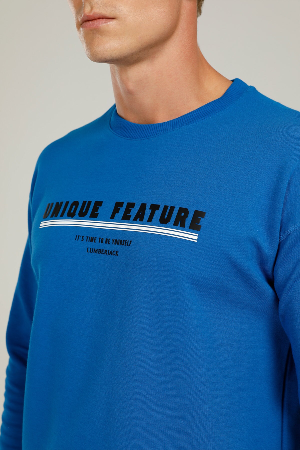 Lumberjack Erkek S-Shirt 101060263 Lacivert/Beyaz