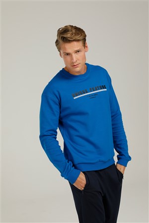 Lumberjack Erkek S-Shirt 101060263 Lacivert/Beyaz