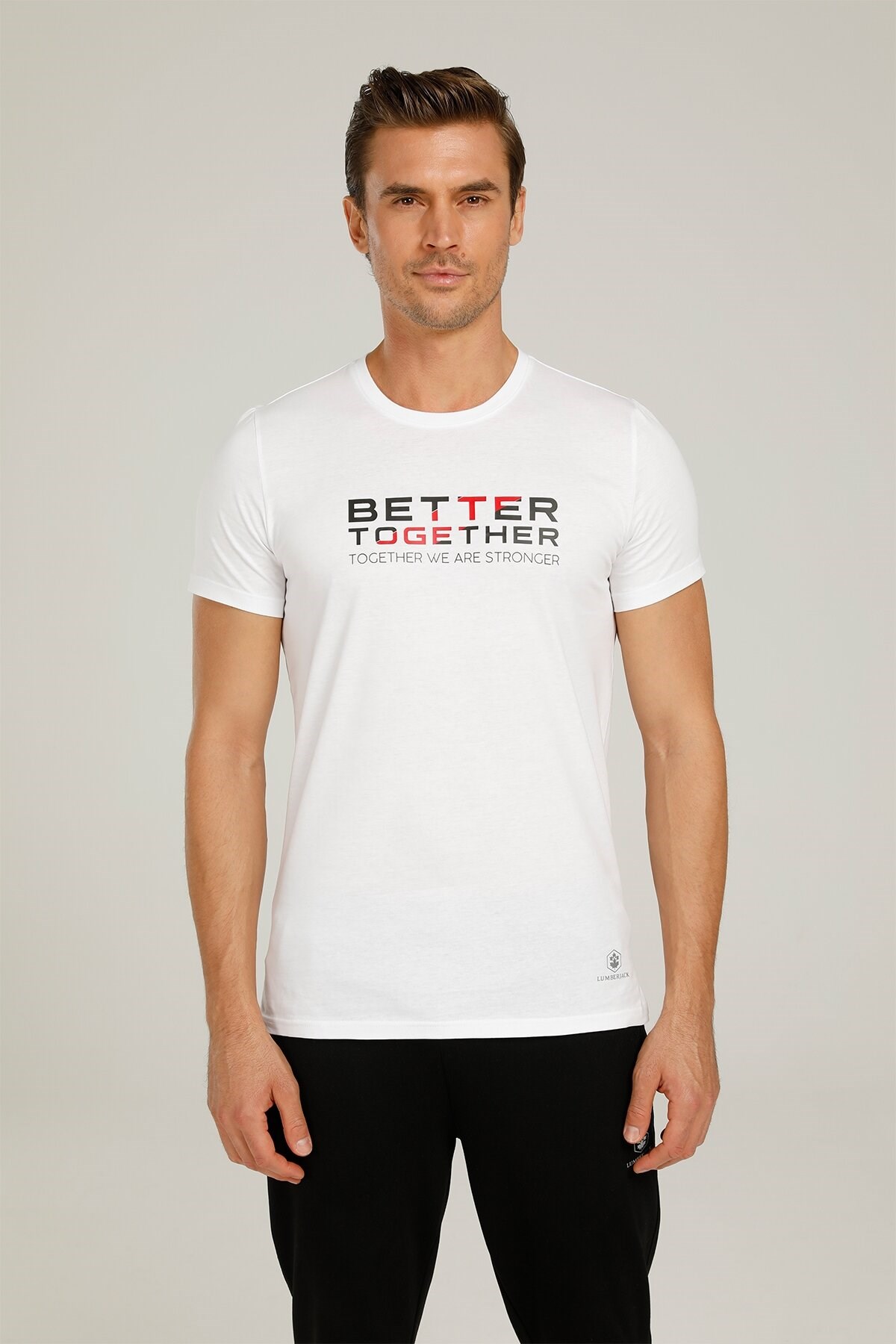 Lumberjack Erkek T-Shirt 101060303 Beyaz