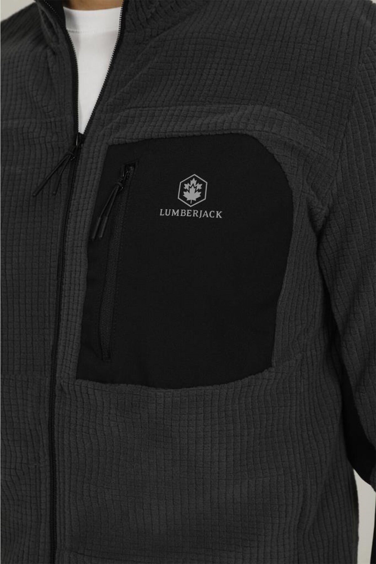 Lumberjack Erkek S-Shirt 101063749 Gri/Siyah