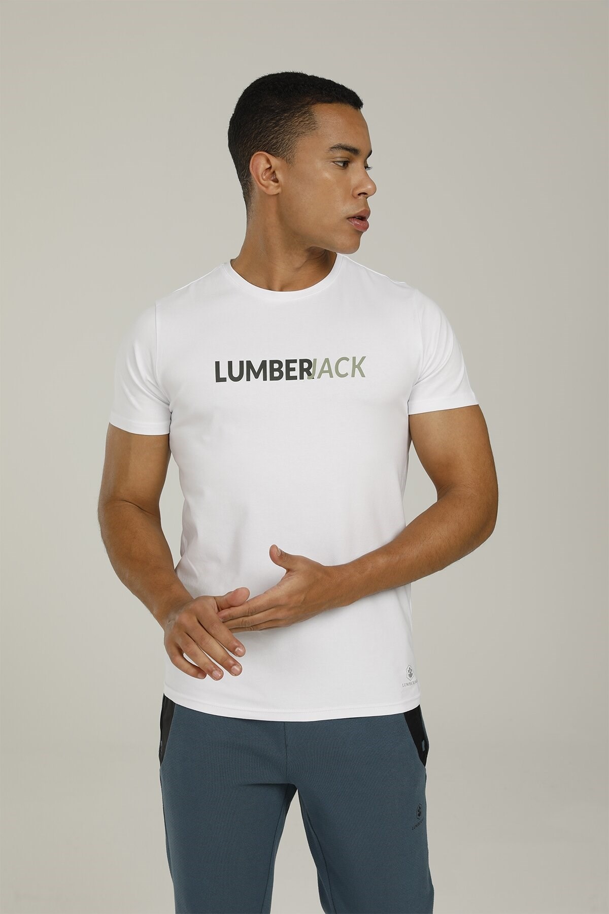 Lumberjack Erkek T-Shirt 101093318 Beyaz