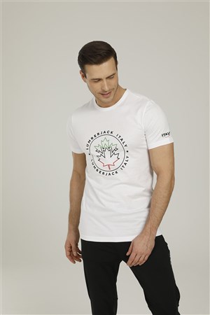 Lumberjack Erkek T-Shirt 101093354 Beyaz