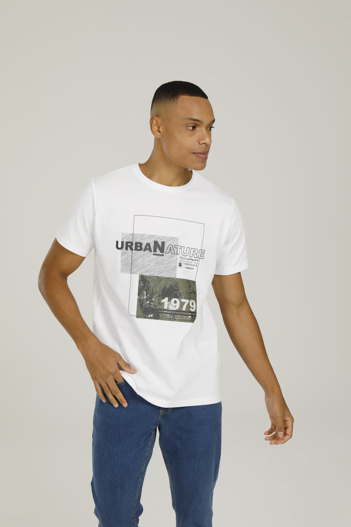 Lumberjack Erkek T-Shirt 101093424 Beyaz