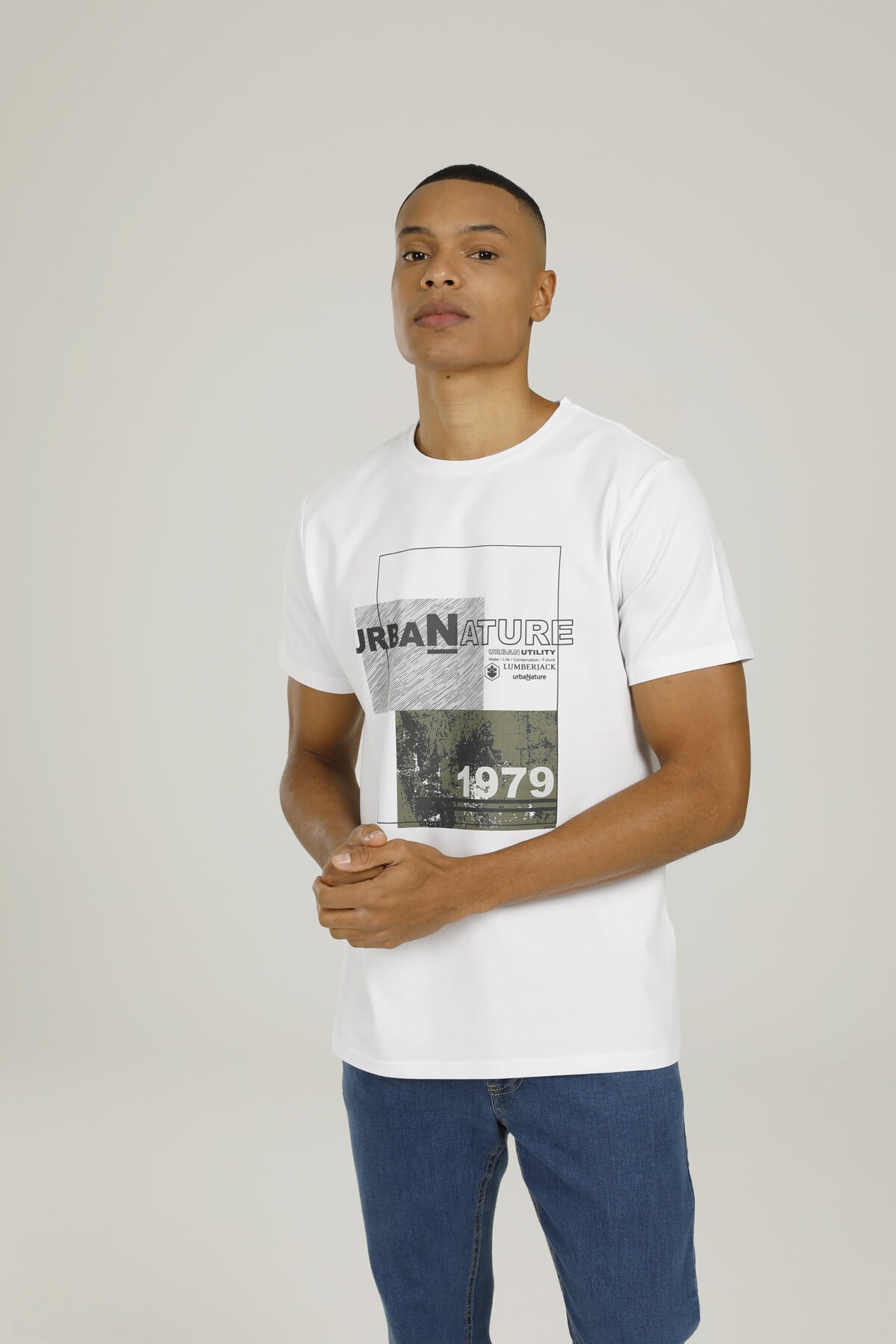 Lumberjack Erkek T-Shirt 101093424 Beyaz
