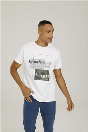 Lumberjack Erkek T-Shirt 101093424 Beyaz