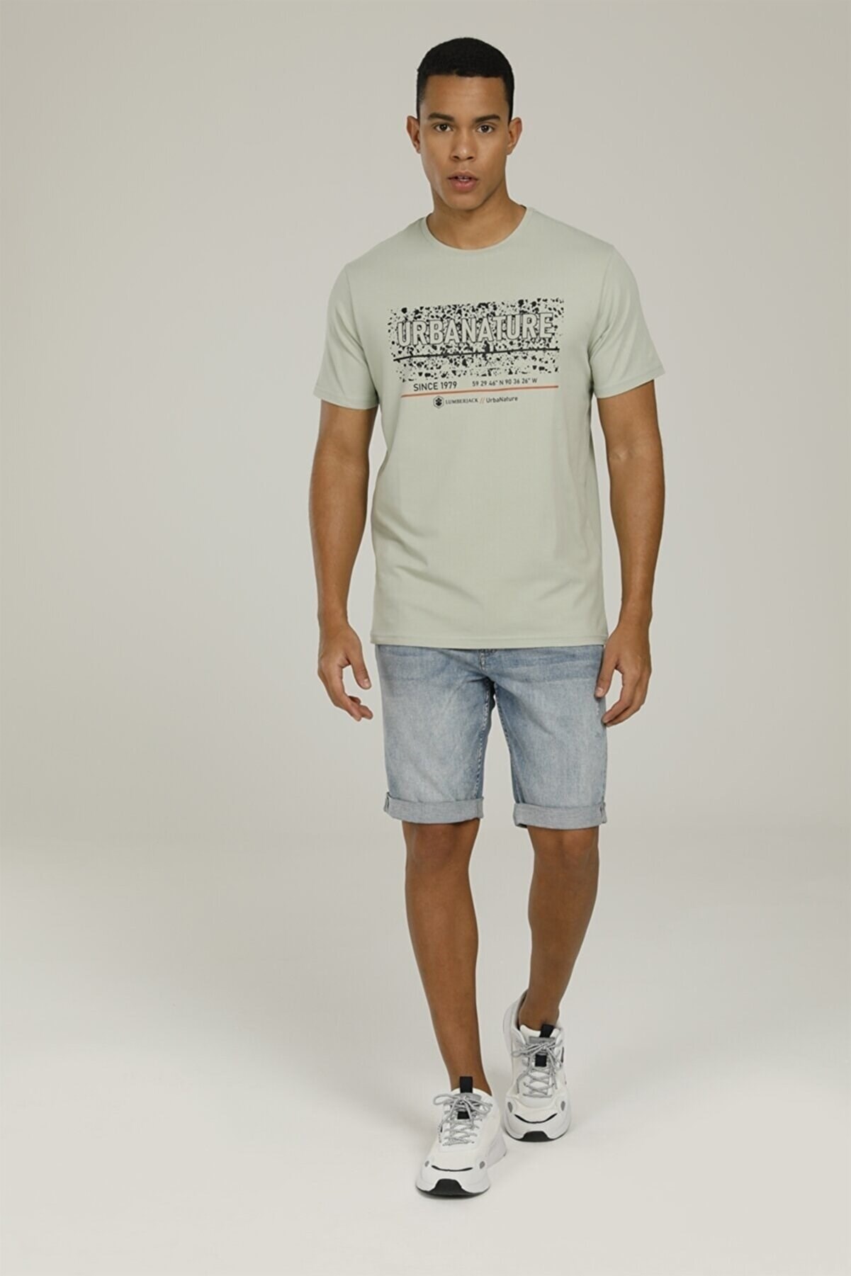 Lumberjack Erkek T-Shirt 101093428 Pastel Mınt