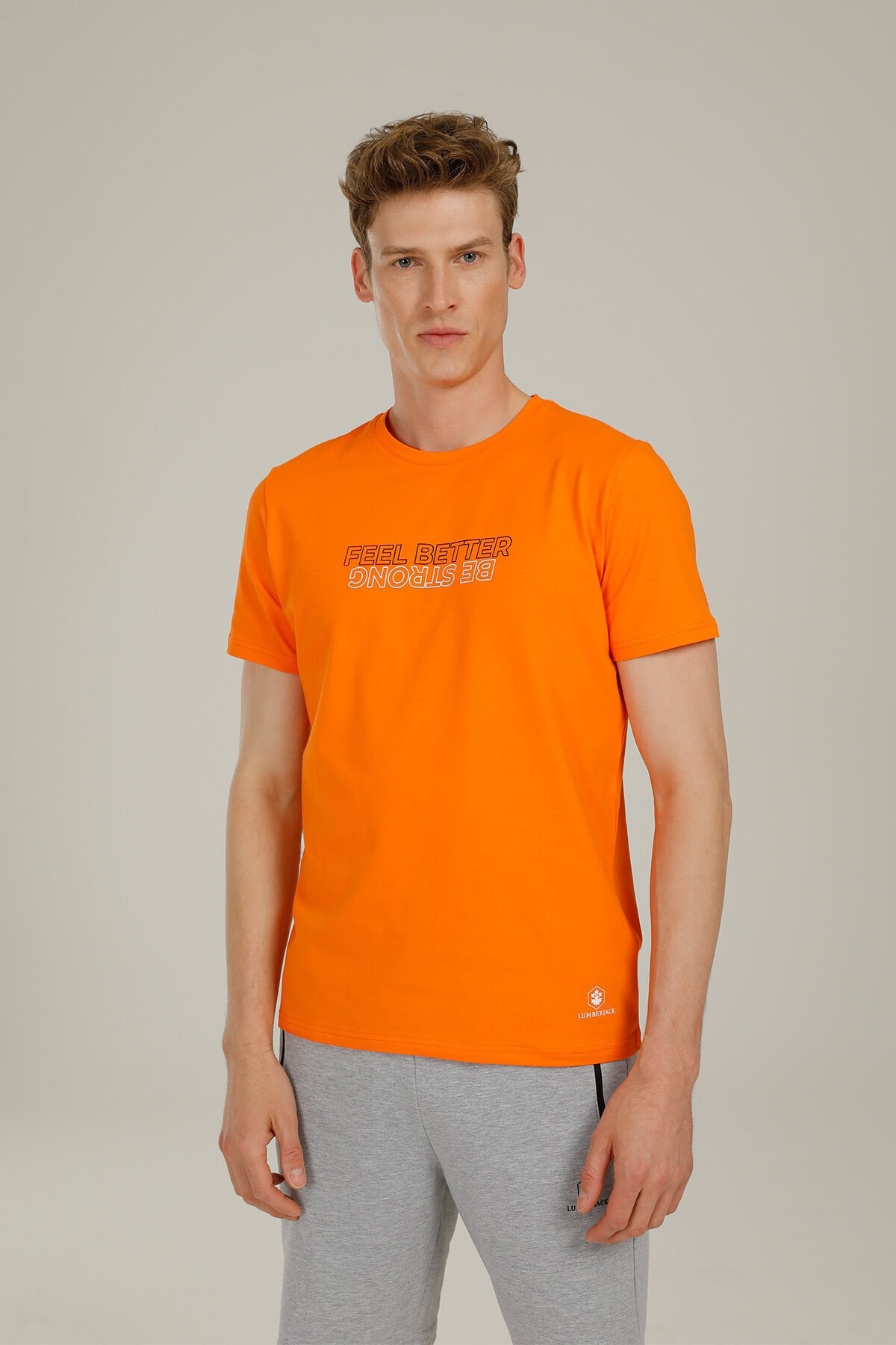Lumberjack Erkek T-Shirt 101093832 Turuncu