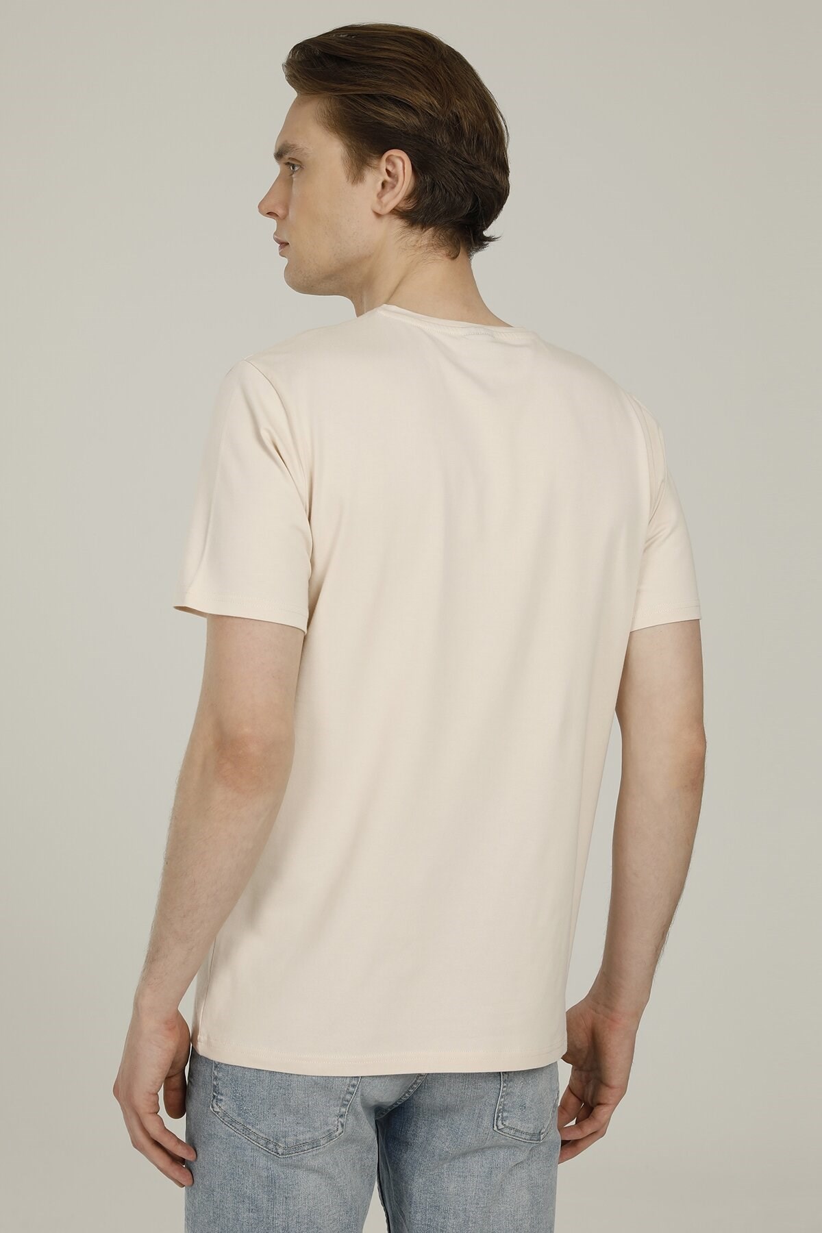 Lumberjack Erkek T-Shirt 101093860 Ekru