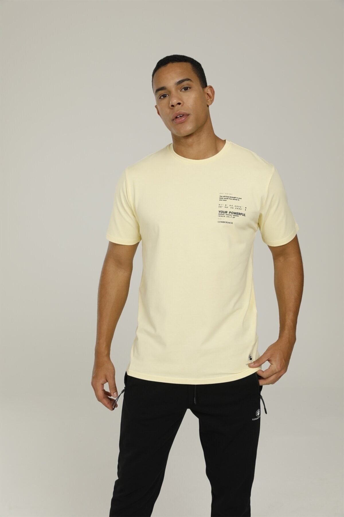 Lumberjack Erkek T-Shirt 101093863 Sarı
