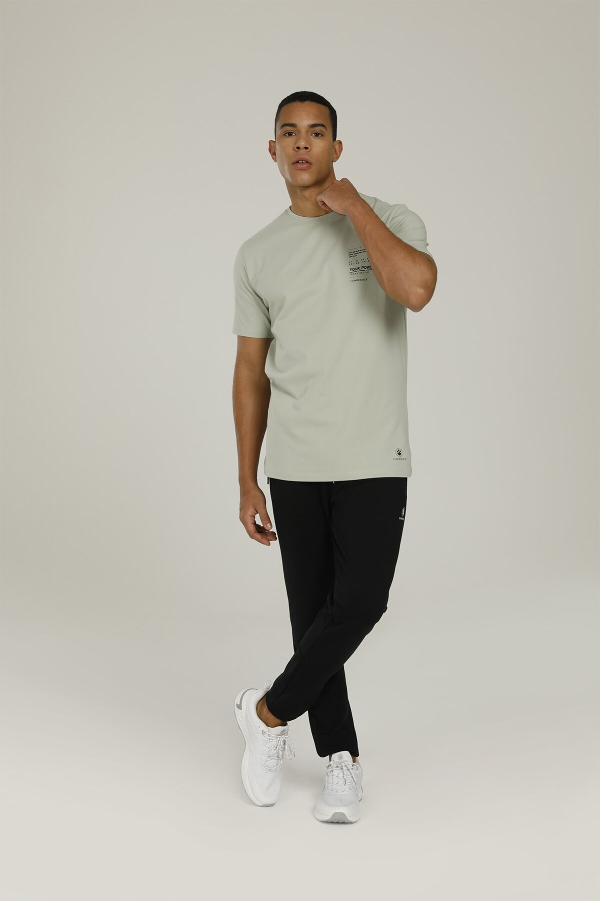Lumberjack Erkek T-Shirt 101093873 Pastel Mınt