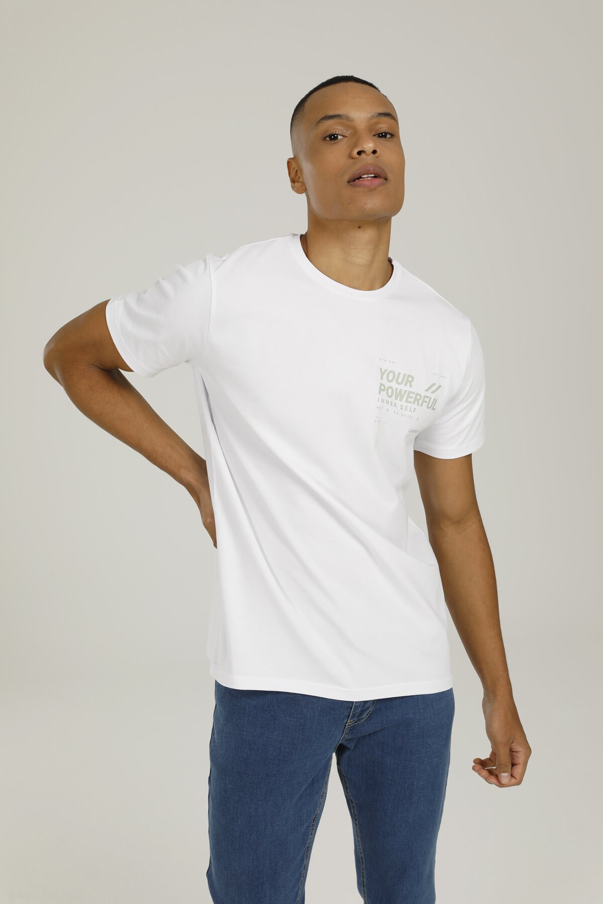Lumberjack Erkek T-Shirt 101093897 Beyaz