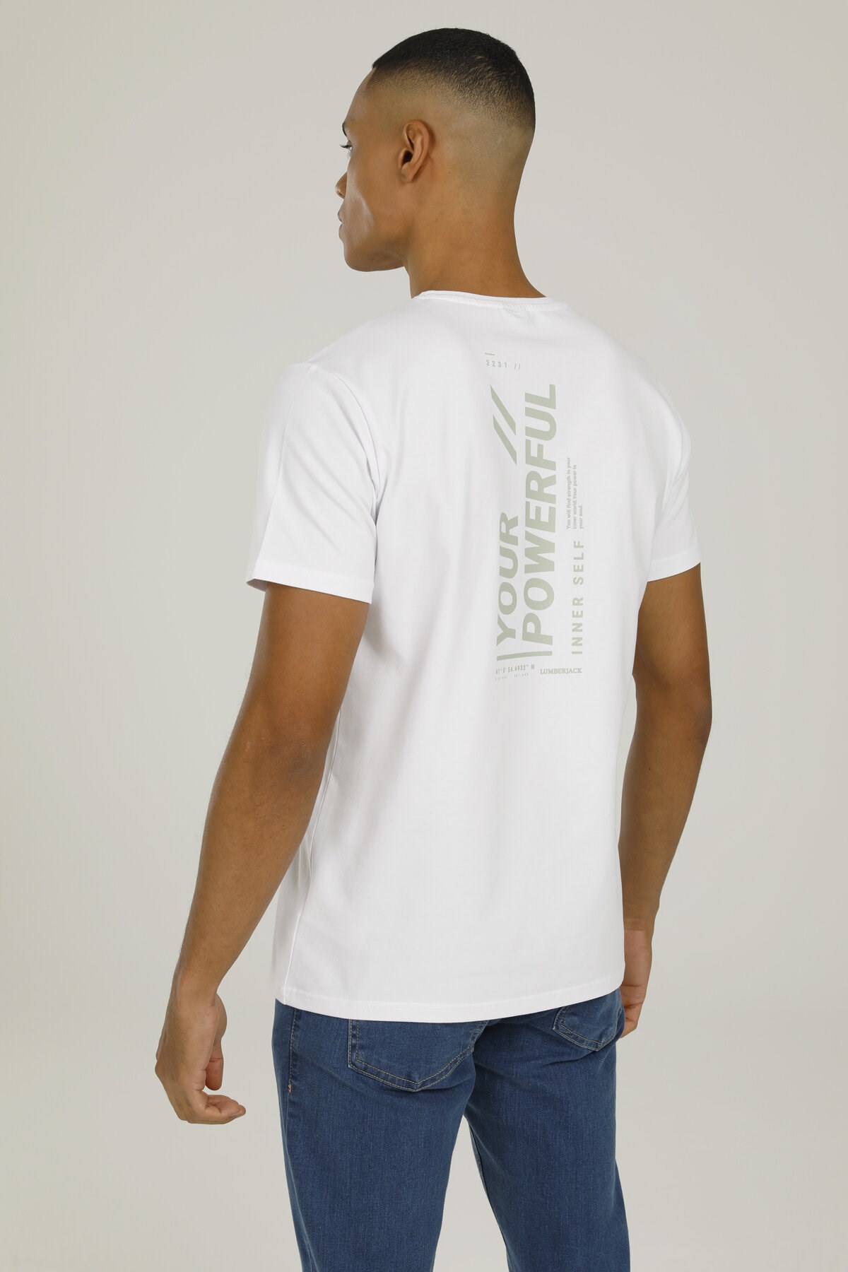 Lumberjack Erkek T-Shirt 101093897 Beyaz